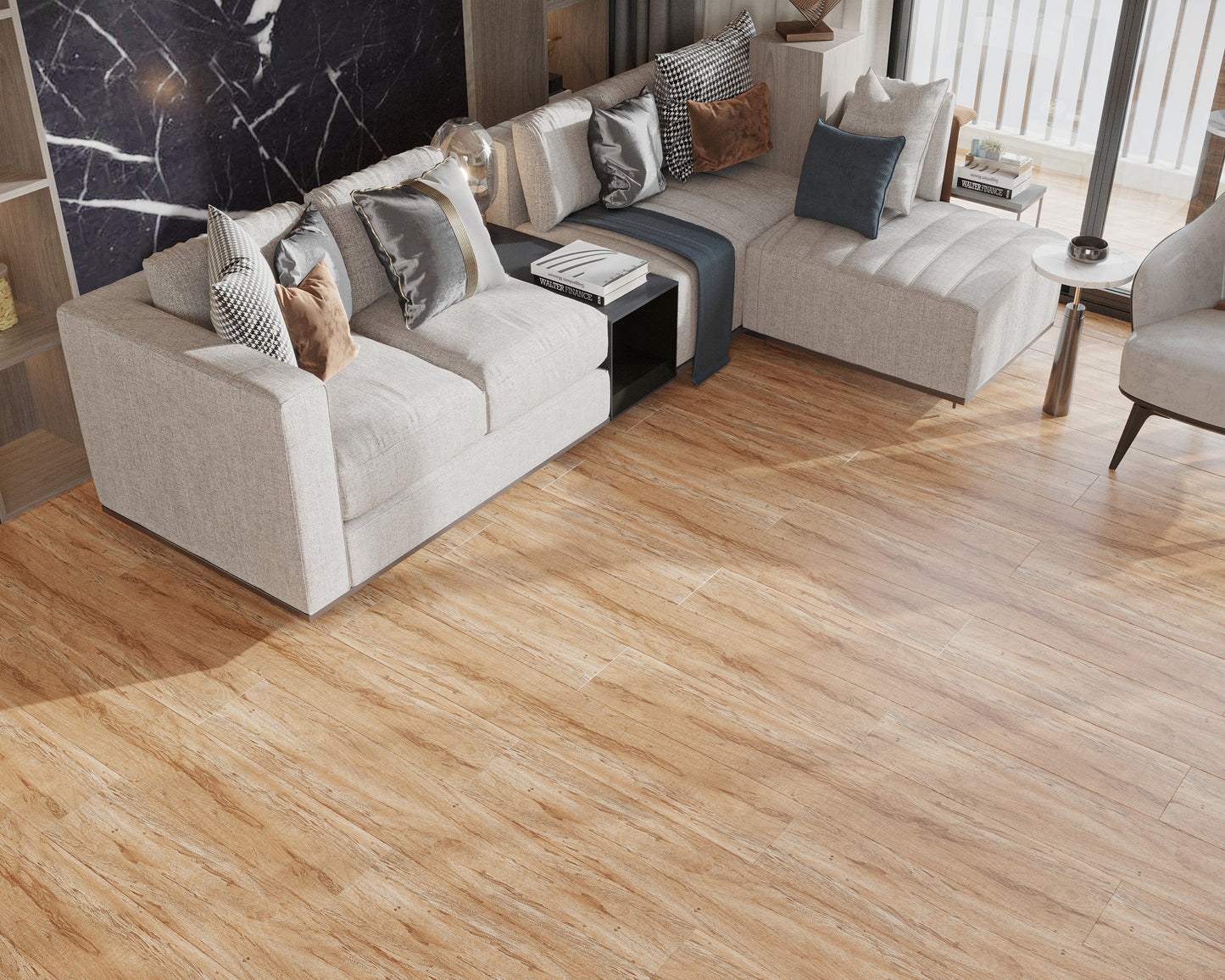 LANCIA PLAIN LIGHT BROWN MATT (20x120)