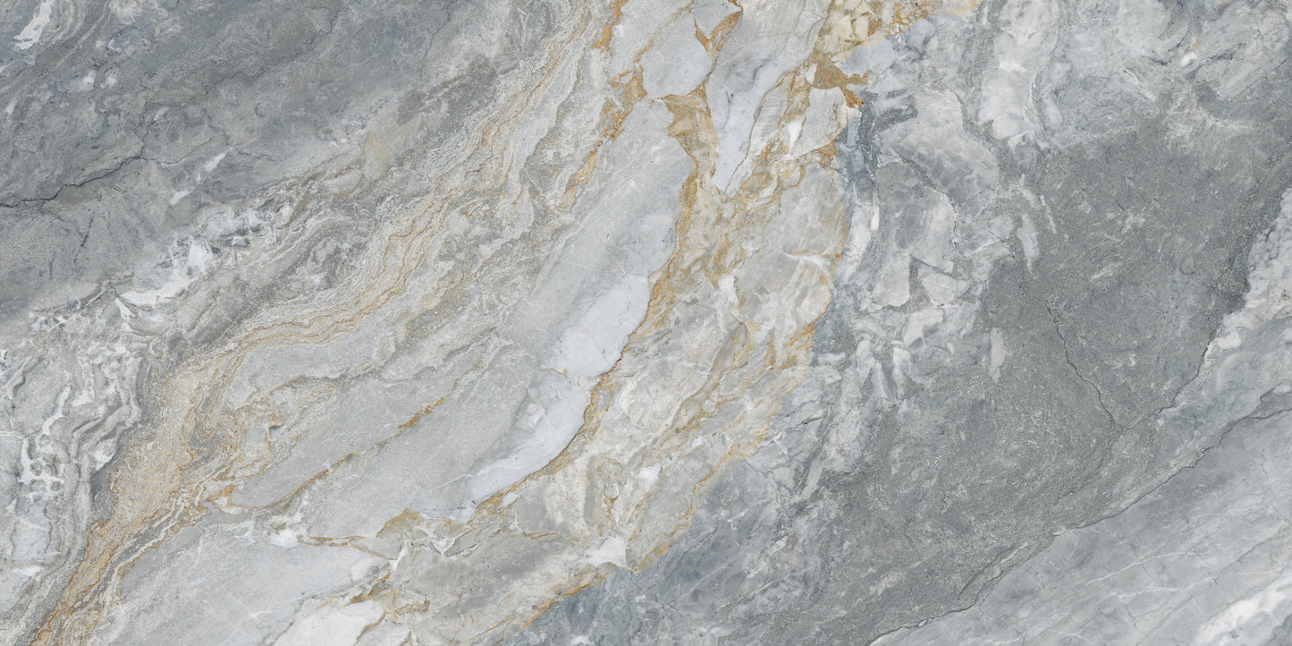 VOLTA GREY GOLDEN GLOSSY CARVING (60x120)