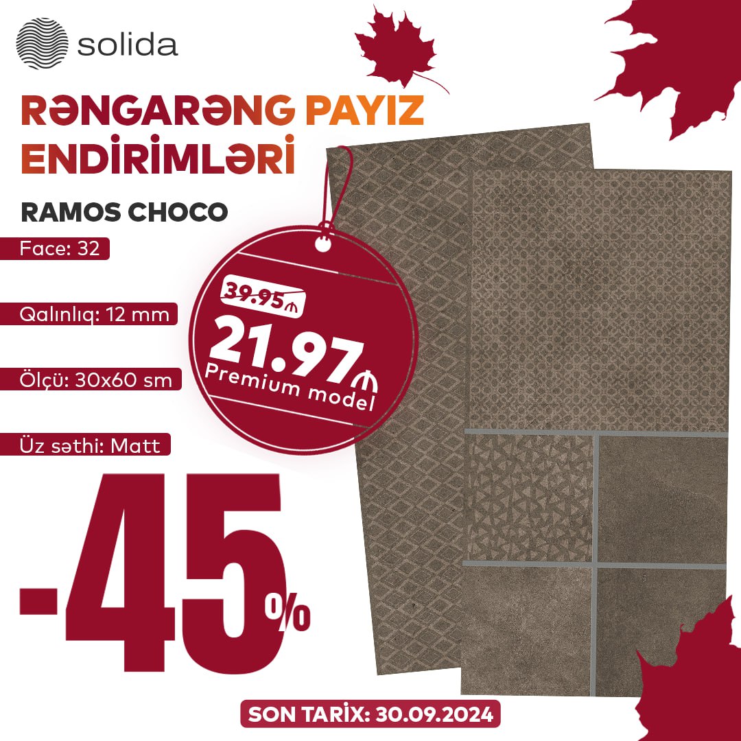 Rəngarəng Payız Endirimləri