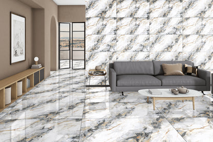 CAMEL SKY SILVER GLOSSY CARVING (60x120)