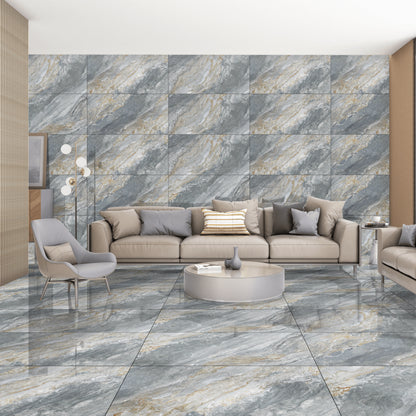 VOLTA GREY GOLDEN GLOSSY CARVING (60x120)