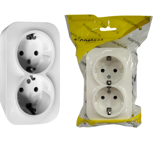 ROZETKA ONELECT ÇÖL 2Lİ AĞ DƏRİN 34-32-8